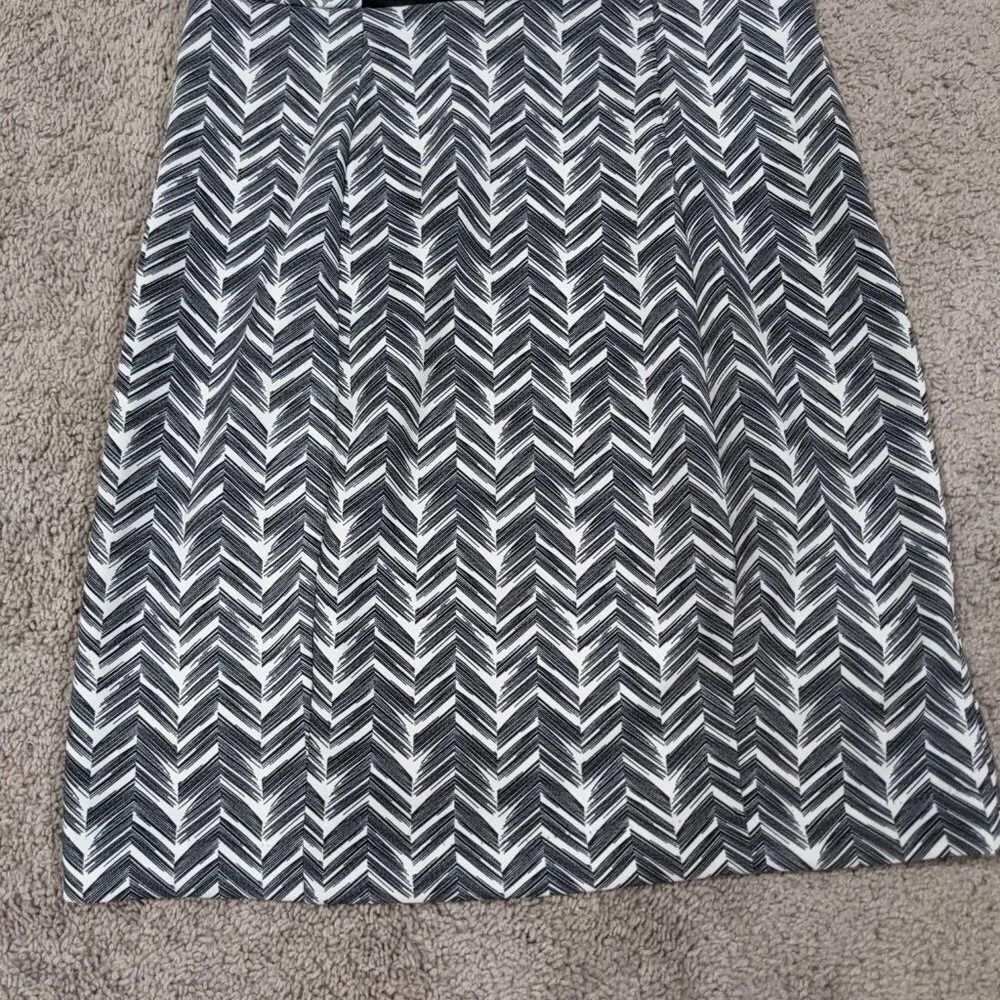Metaphor dress Sleeveless black and white chevron size Medium - Picture 4 of 10